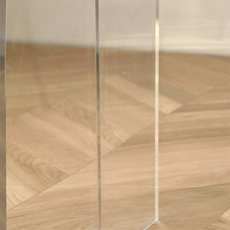 Tavolo da pranzo moderno rettangolare Tavolo legno con gambe plastica per la casa Clearhalo