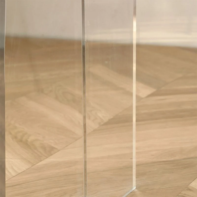 Tavolo da pranzo moderno rettangolare Tavolo legno con gambe plastica per la casa Clearhalo