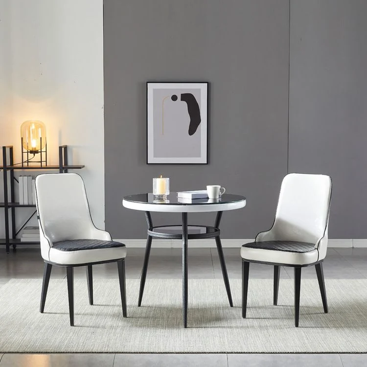 Tavolo da pranzo moderno riponibile da tavolo rotondo vetro per sala da pranzo Clearhalo