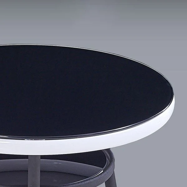 Tavolo da pranzo moderno riponibile da tavolo rotondo vetro per sala da pranzo Clearhalo