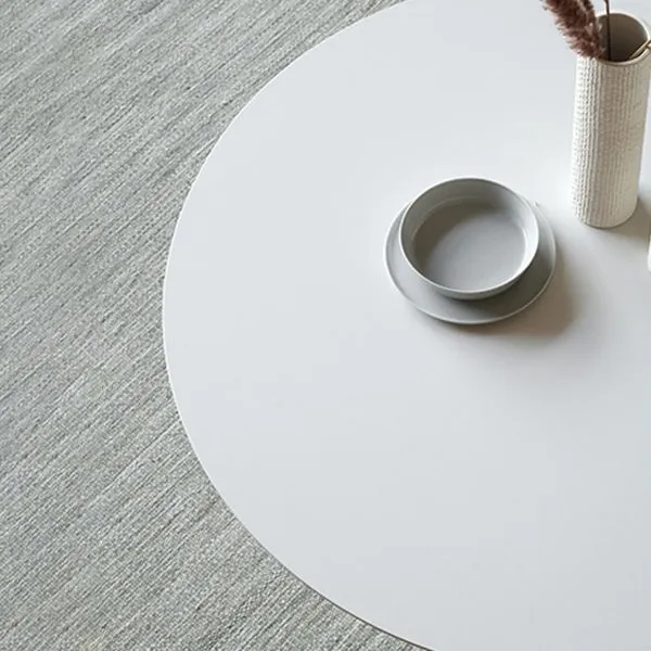 Tavolo da pranzo moderno rotondo metallo Tavolo pietra sinterizzata per sala da pranzo Clearhalo