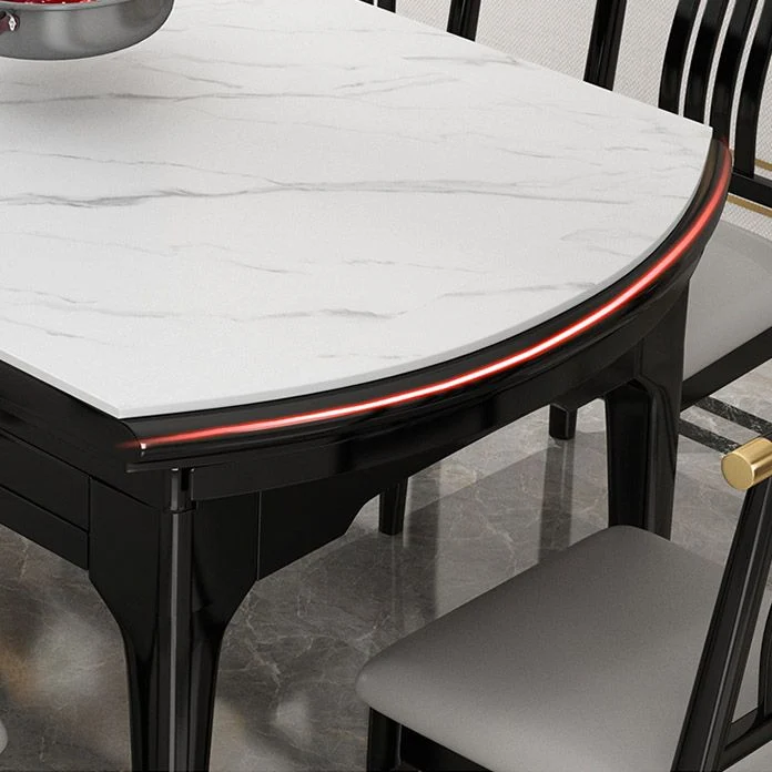 Tavolo da pranzo moderno Tavolo da pranzo legno massello 4 gambe Clearhalo