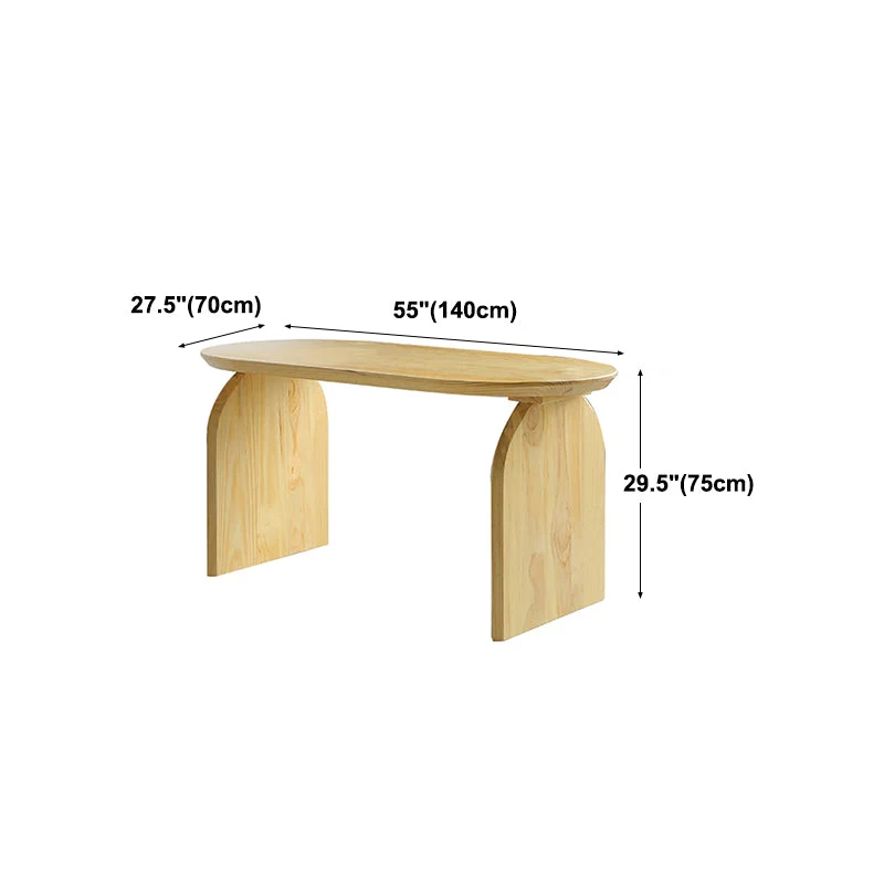 Tavolo da pranzo ovale legno massello Tavolo stile moderno per la cucina di casa Clearhalo