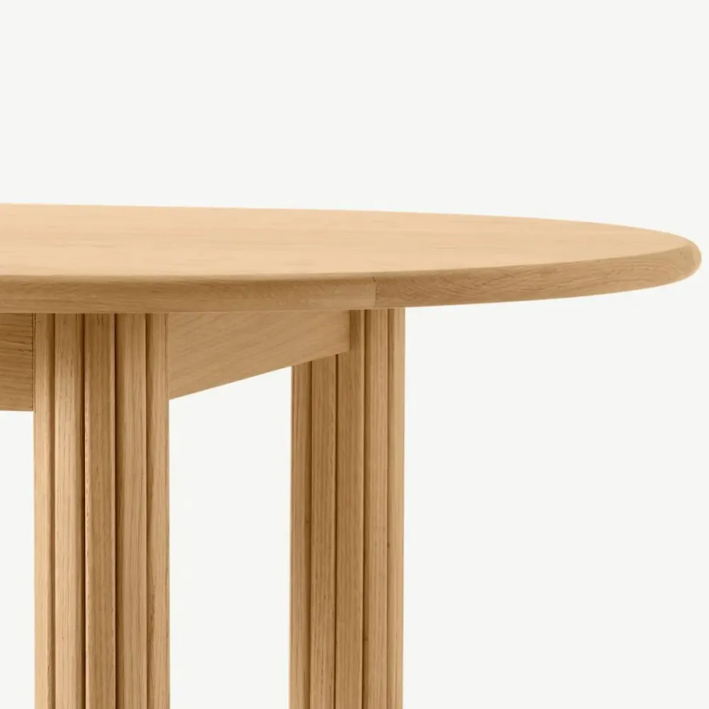 Tavolo da pranzo ovale Tavolo da pranzo legno massello di pino con 4 gambe per cucina Clearhalo