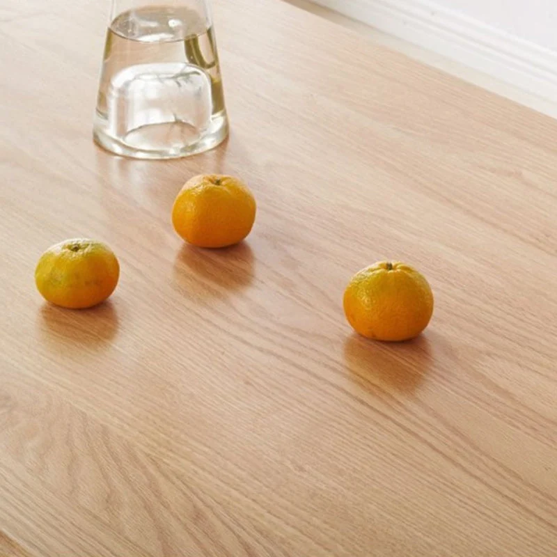 Tavolo da pranzo ovale Tavolo da pranzo legno massello di pino con 4 gambe per cucina Clearhalo