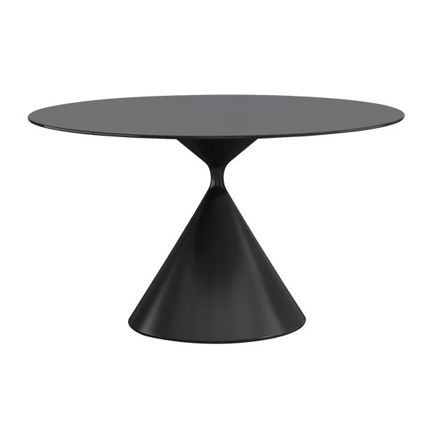 Tavolo da pranzo per la casa pietra sinterizzata Tavolo da pranzo moderno con base piedistallo Clearhalo