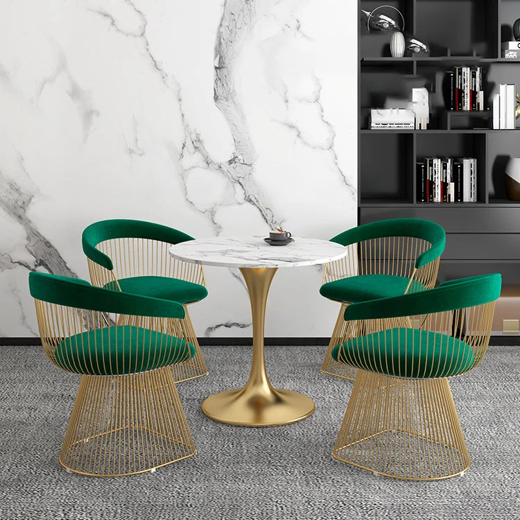 Tavolo da pranzo pietra bianca per tavolo da pranzo rotondo di lusso tradizionale domestico Clearhalo