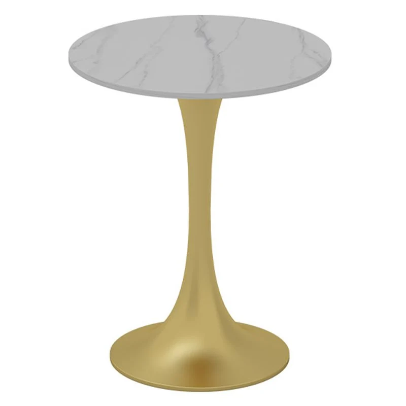 Tavolo da pranzo pietra sinterizzata Glam Tavolo da pranzo metallo per uso domestico Clearhalo