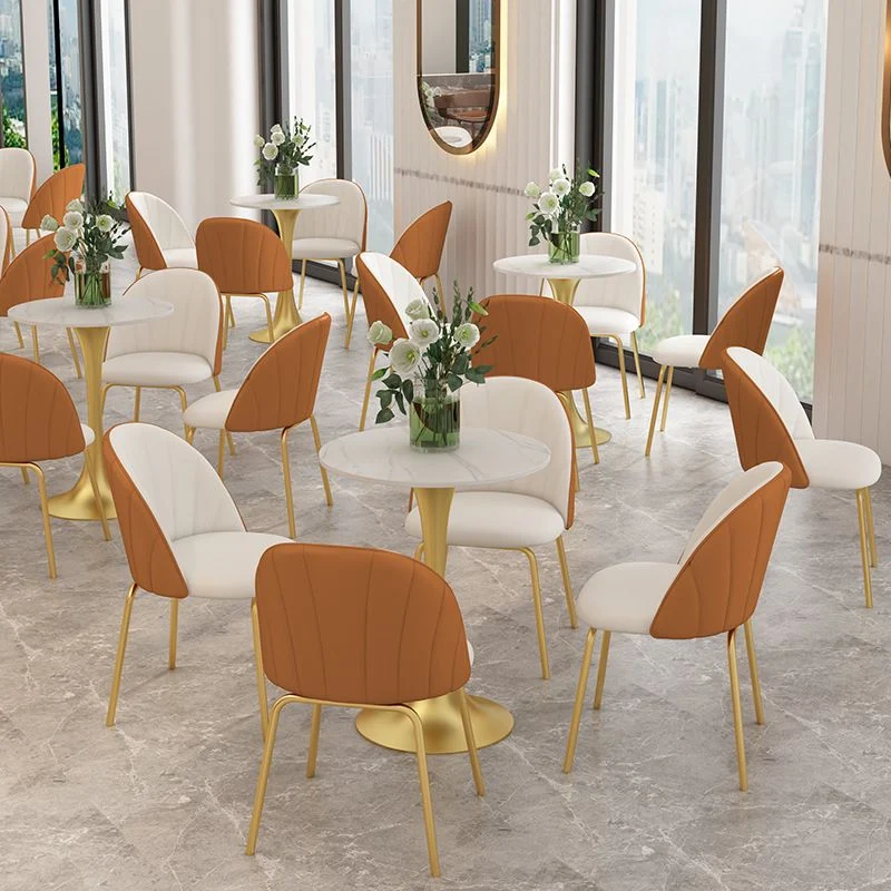 Tavolo da pranzo pietra sinterizzata Glam Tavolo da pranzo metallo per uso domestico Clearhalo