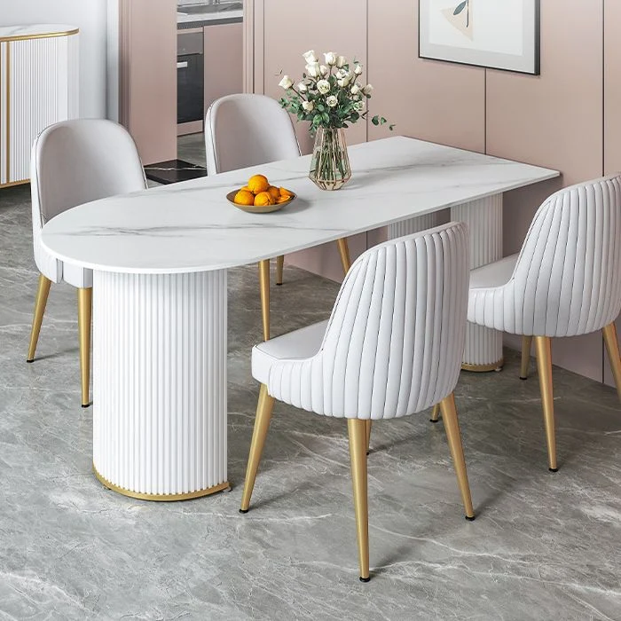 Tavolo da pranzo pietra sinterizzata Tavolo da pranzo tradizionale di lusso per cucina Clearhalo