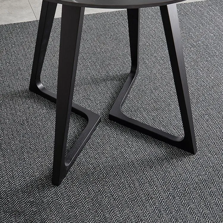 Tavolo da pranzo pietra sinterizzata Tavolo da pranzo industriale con base legno bianco Clearhalo