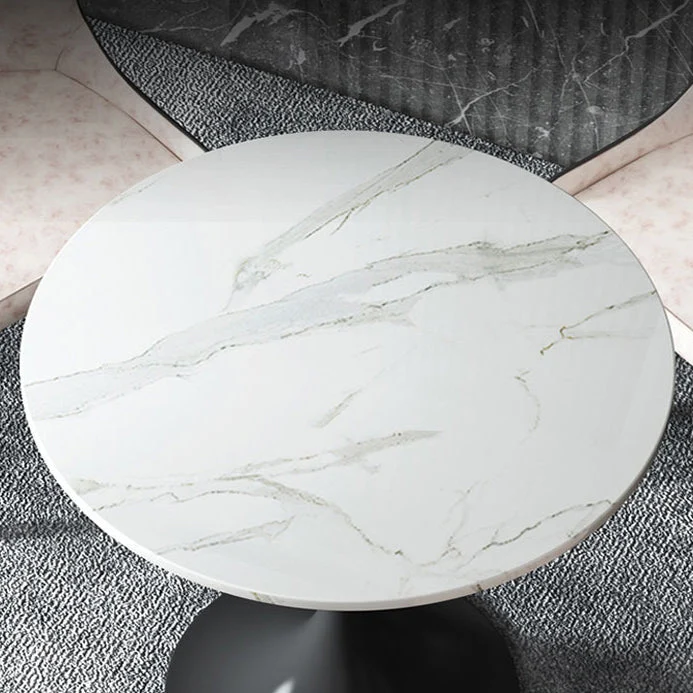 Tavolo da pranzo pietra Tavolo da pranzo moderno con base metallo Clearhalo