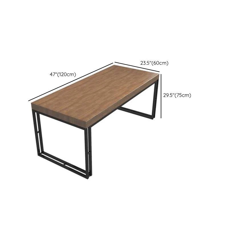 Tavolo da pranzo rettangolare industriale legno massello di pino per sala da pranzo Clearhalo