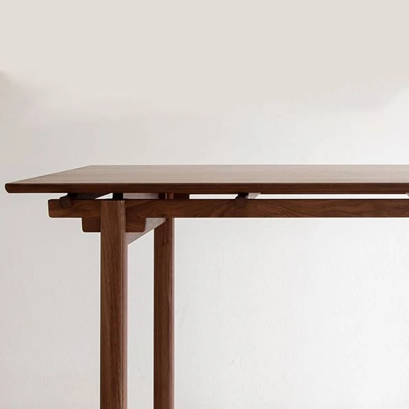 Tavolo da pranzo rettangolare legno di ciliegio per sala da pranzo cucina Clearhalo