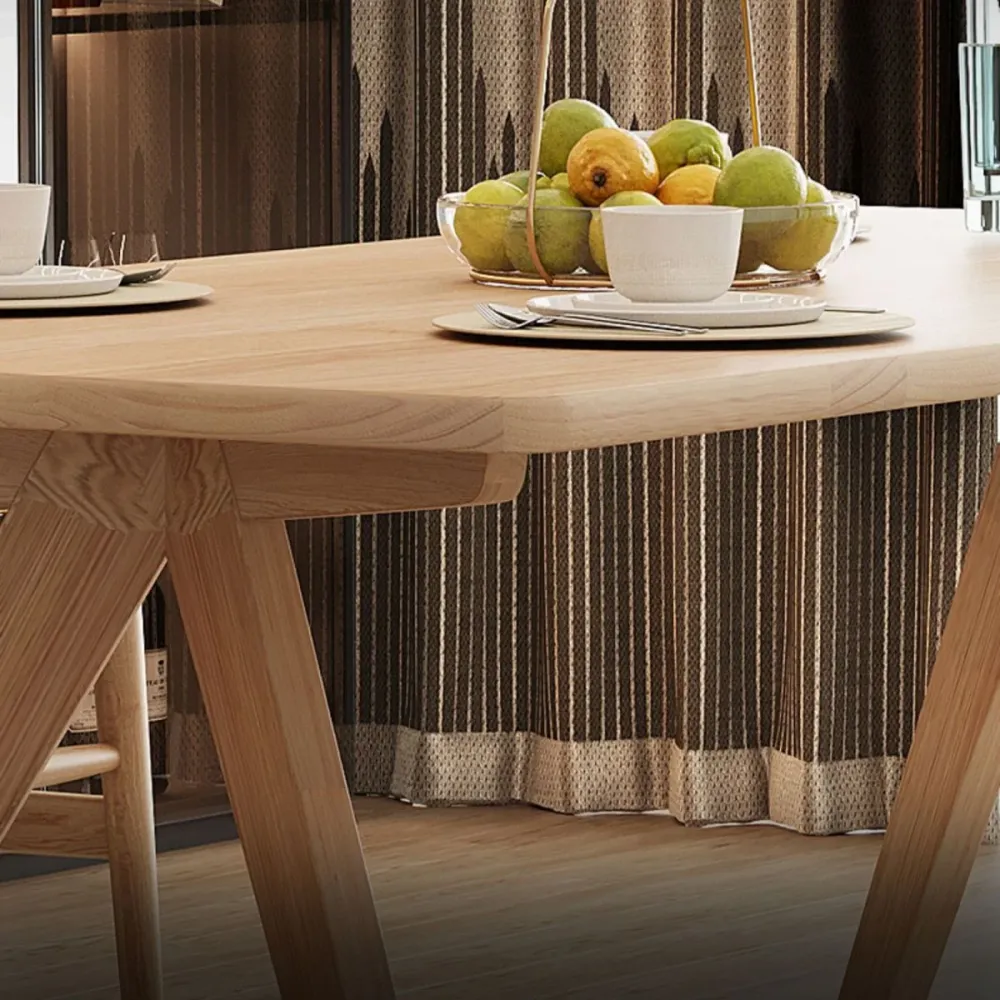 Tavolo da pranzo rettangolare legno massello di pino. Tavolo da pranzo rettangolare colore naturale Clearhalo