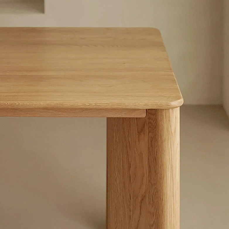 Tavolo da pranzo rettangolare legno massello di pino con 4 gambe Clearhalo
