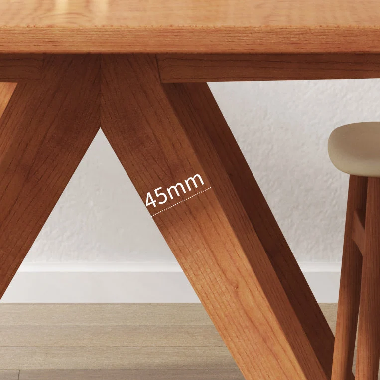 Tavolo da pranzo rettangolare Mobili per sala da pranzo legno massello stile moderno Clearhalo