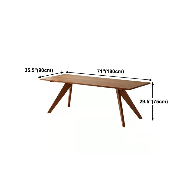 Tavolo da pranzo rettangolare Mobili per sala da pranzo legno massello stile moderno Clearhalo
