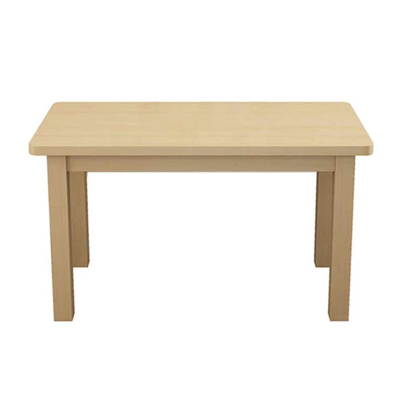 Tavolo da pranzo rettangolare moderno legno massello con 4 gambe Clearhalo