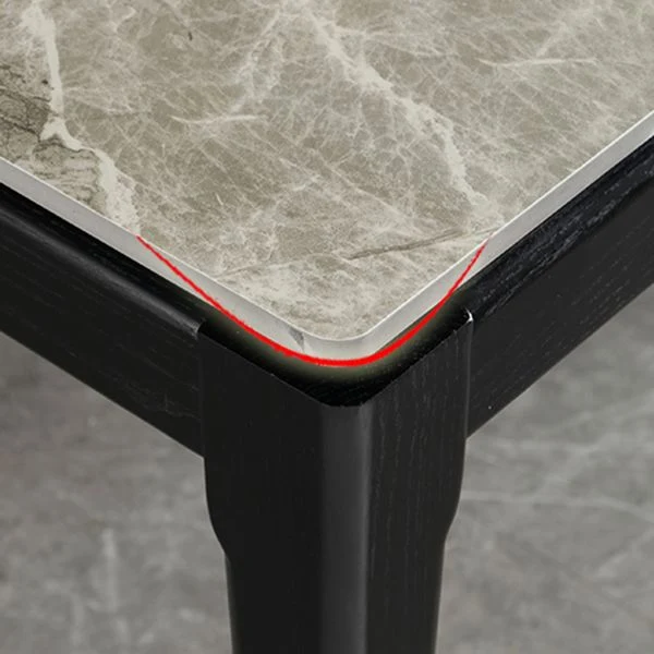 Tavolo da pranzo rettangolare per mobili stile Mid-Century con gambe legno massello Clearhalo