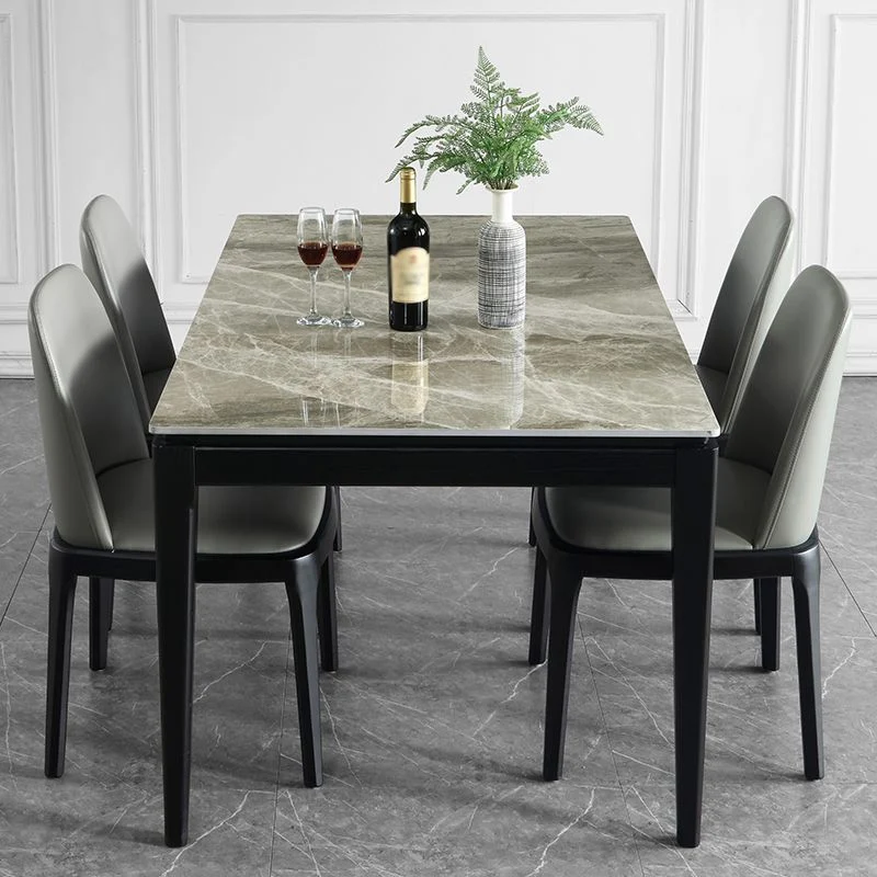 Tavolo da pranzo rettangolare per mobili stile Mid-Century con gambe legno massello Clearhalo