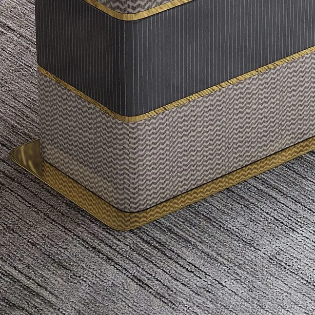 Tavolo da pranzo rettangolare Piano moderno legno con base metallo Clearhalo