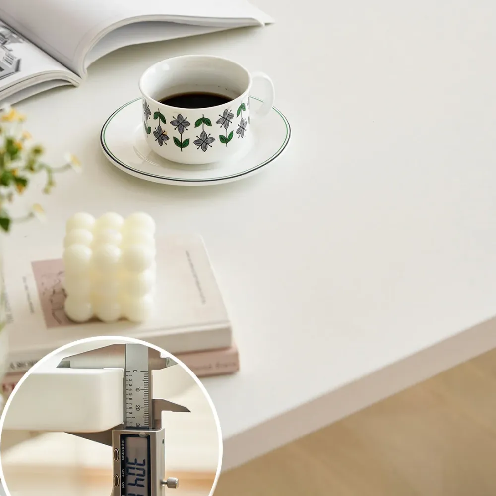 Tavolo da pranzo rettangolare Piano moderno legno con base doppio piedistallo acrilico Clearhalo