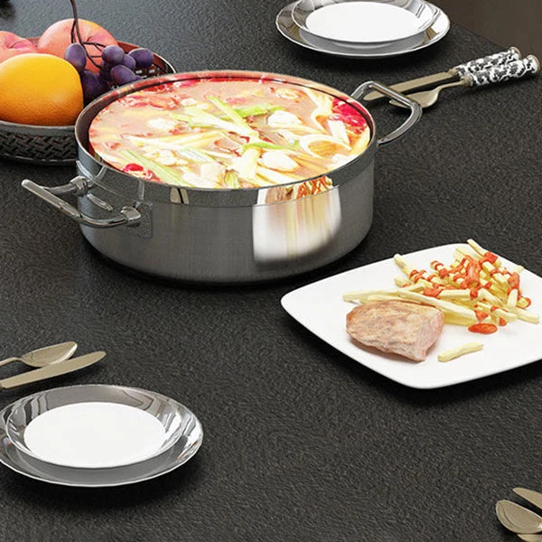 Tavolo da pranzo rettangolare Simplicity Collezione da sala da pranzo pietra con 4 gambe Clearhalo