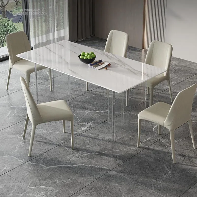 Tavolo da pranzo rettangolare stile moderno per la cucina di casa Clearhalo