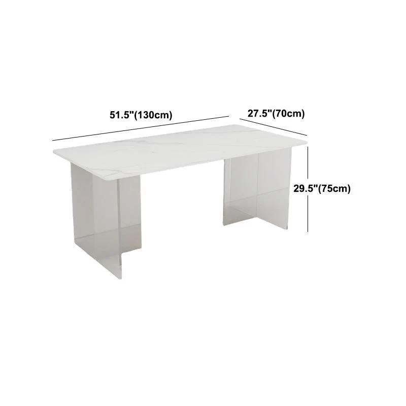 Tavolo da pranzo rettangolare stile moderno per la cucina di casa Clearhalo