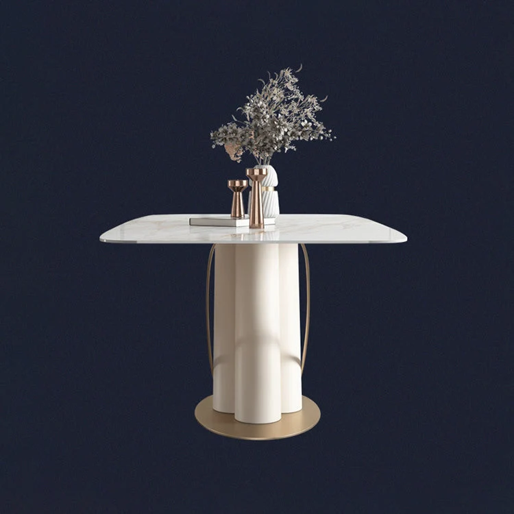 Tavolo da pranzo rettangolare stile moderno Tavolo da pranzo pietra per cucina Clearhalo