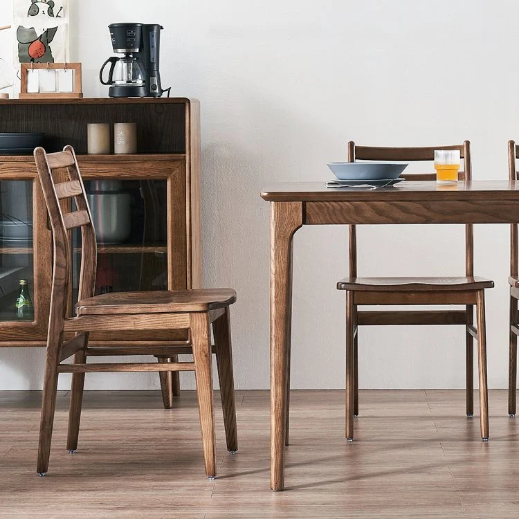 Tavolo da pranzo rettangolare Tavolo da pranzo legno massello stile semplicità con 4 piedi Clearhalo