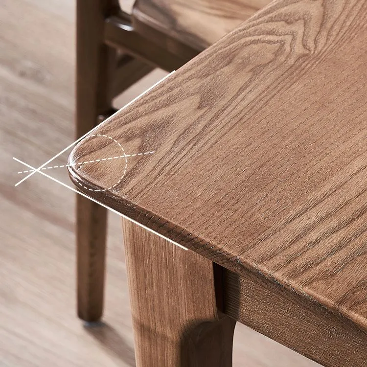 Tavolo da pranzo rettangolare Tavolo da pranzo legno massello stile semplicità con 4 piedi Clearhalo