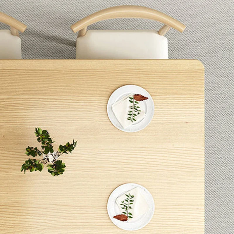 Tavolo da pranzo rettangolare Tavolo da pranzo moderno Mid-Century con 4 gambe legno Clearhalo