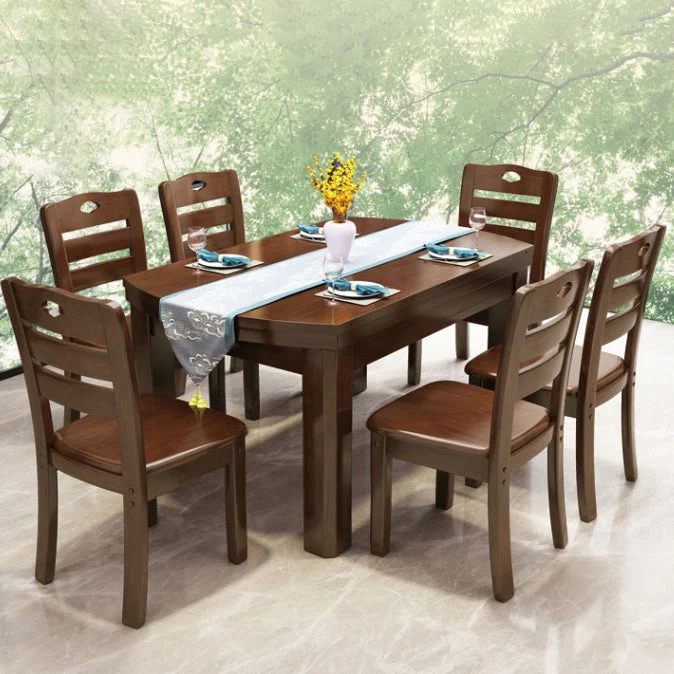 Tavolo da pranzo ribalta Tavolo da pranzo moderno 4 gambe Clearhalo