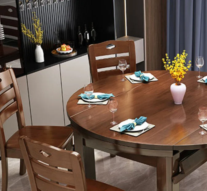 Tavolo da pranzo ribalta Tavolo da pranzo moderno 4 gambe Clearhalo