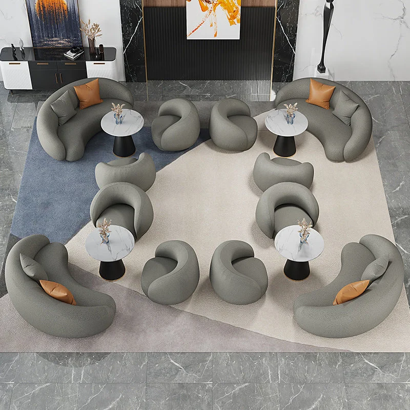 Tavolo da pranzo rotondo moderno Tavolo pietra bianca con base metallo Clearhalo