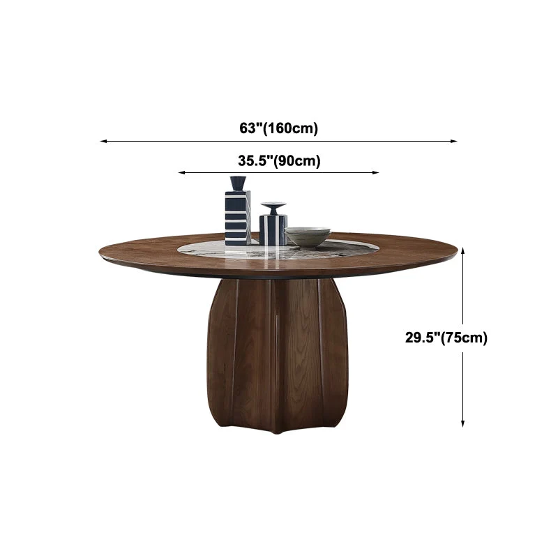 Tavolo da pranzo rotondo Tavolo da pranzo stile moderno per la cucina di casa Clearhalo