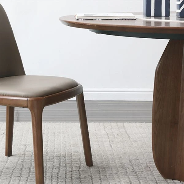 Tavolo da pranzo rotondo Tavolo da pranzo stile moderno per la cucina di casa Clearhalo