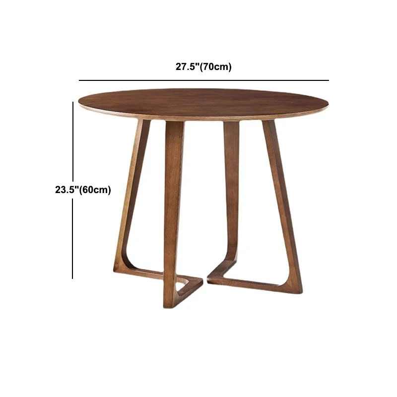 Tavolo da pranzo semplice frassino di noce Tavolo da casa con doppio piedistallo legno massello Clearhalo