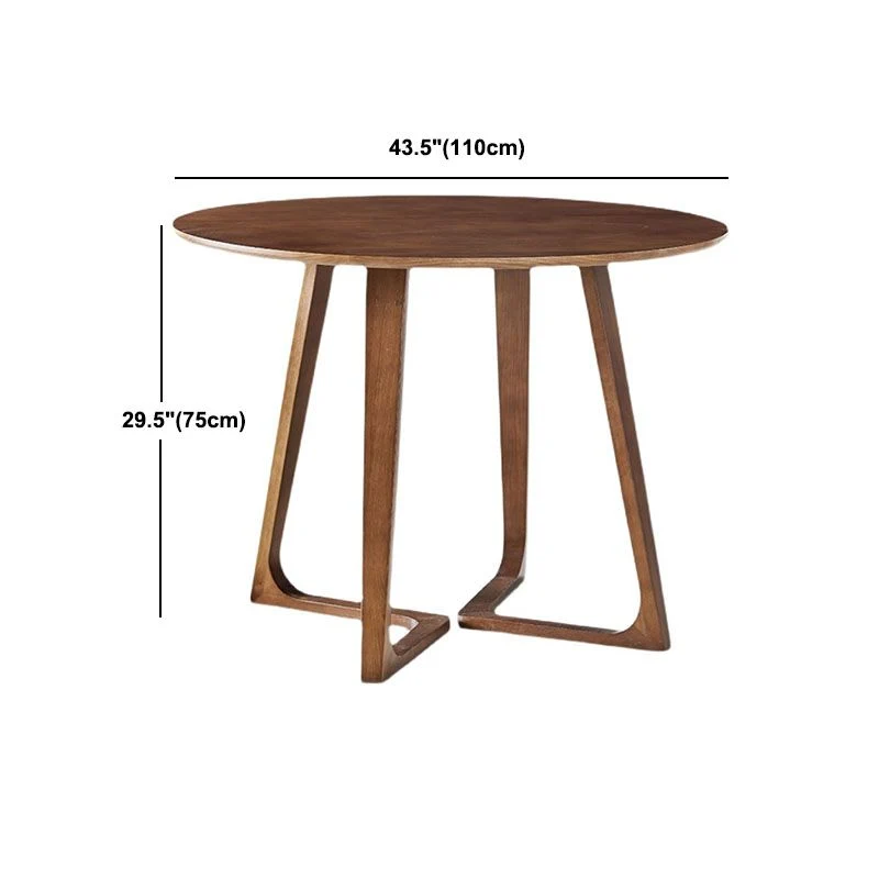 Tavolo da pranzo semplice frassino di noce Tavolo da casa con doppio piedistallo legno massello Clearhalo