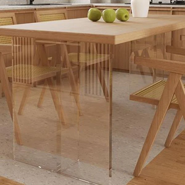 Tavolo da pranzo Simplicity Style Tavolo naturale per cucina domestica senza sedia Clearhalo