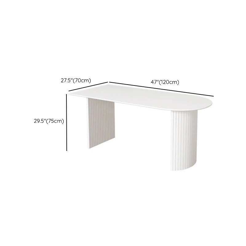 Tavolo da pranzo stile moderno Tavolo con doppio piedistallo per sala da pranzo Clearhalo