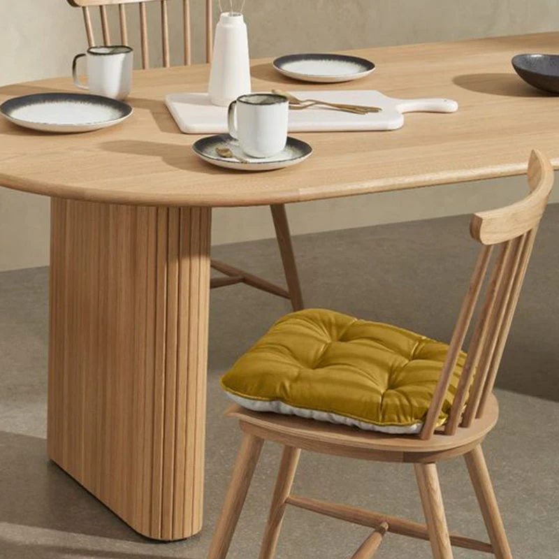 Tavolo da pranzo stile moderno Tavolo legno massello marrone per la cucina di casa Clearhalo