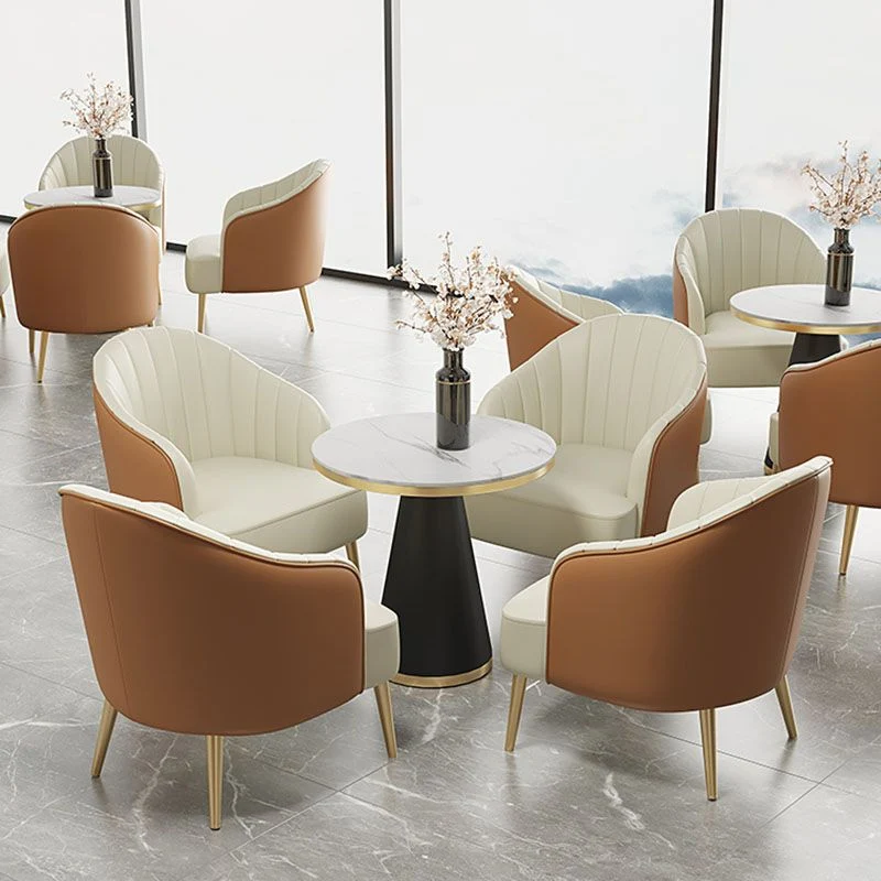 Tavolo da pranzo stile moderno Tavolo pietra sinterizzata con base piedistallo Clearhalo