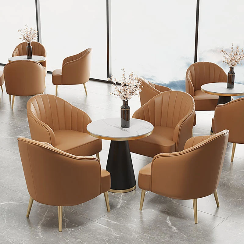 Tavolo da pranzo stile moderno Tavolo pietra sinterizzata con base piedistallo Clearhalo