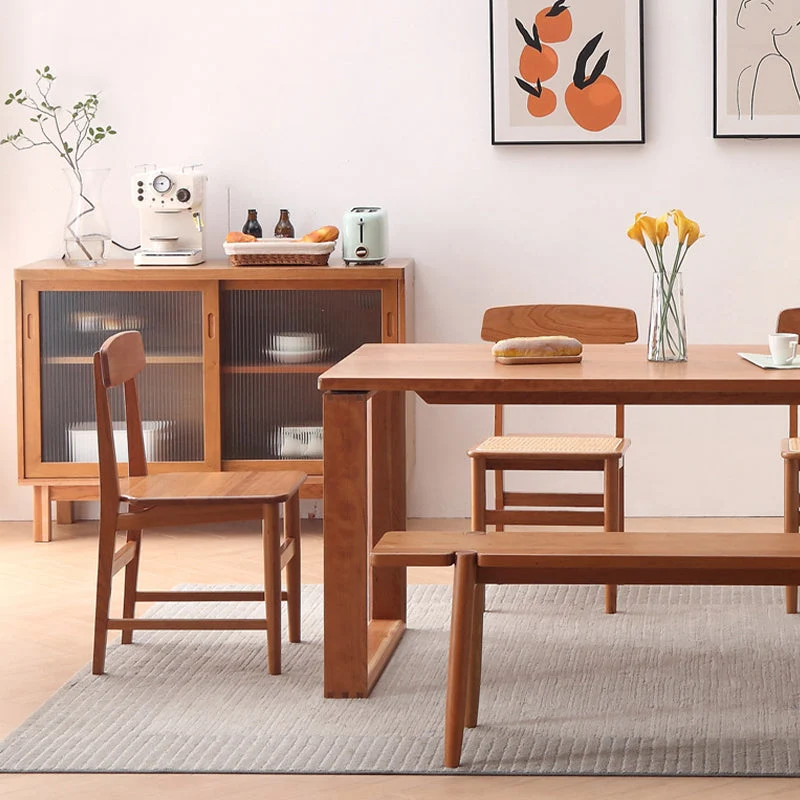 Tavolo da pranzo stile moderno Tavolo rettangolare legno per sala da pranzo Clearhalo