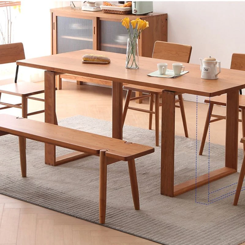 Tavolo da pranzo stile moderno Tavolo rettangolare legno per sala da pranzo Clearhalo