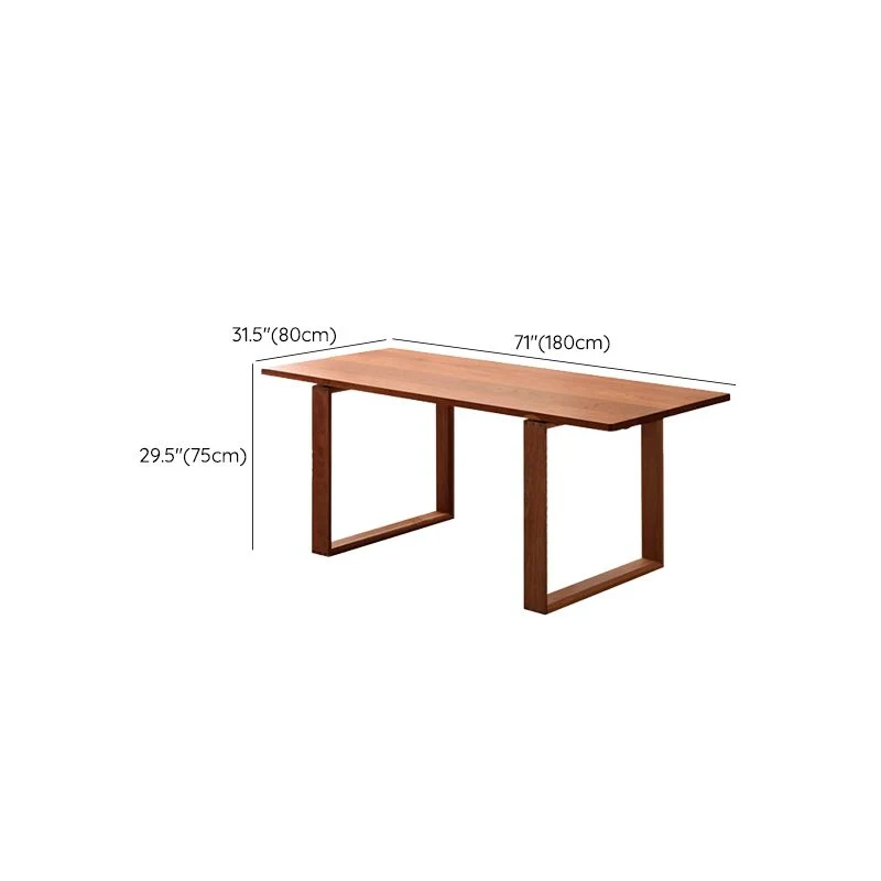 Tavolo da pranzo stile moderno Tavolo rettangolare legno per sala da pranzo Clearhalo