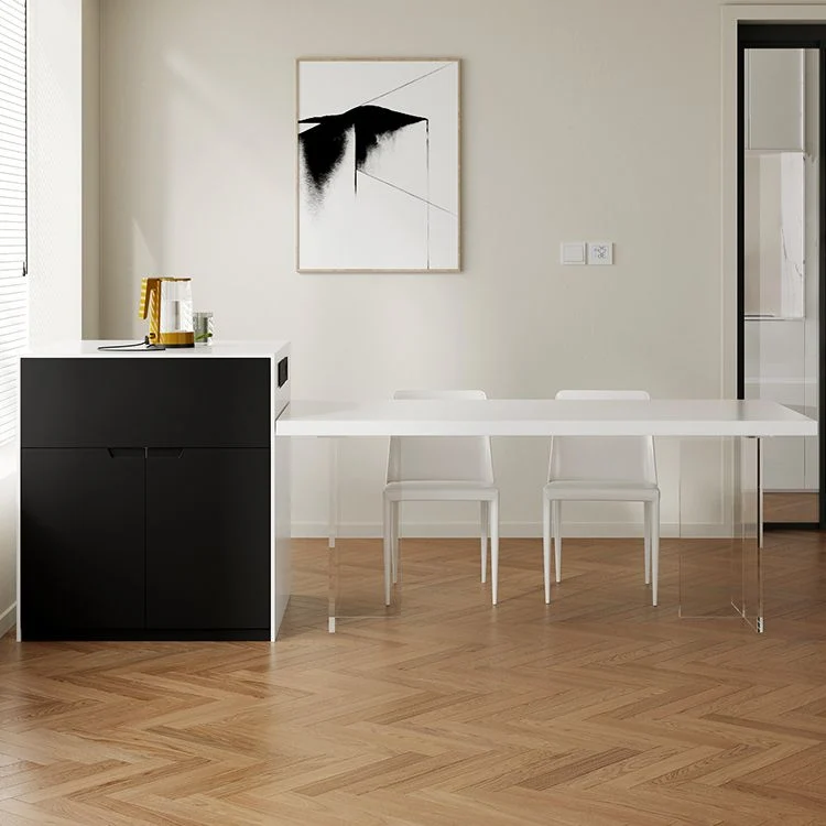 Tavolo da pranzo stile moderno Tavolo rettangolare pietra sinterizzata per cucina Clearhalo